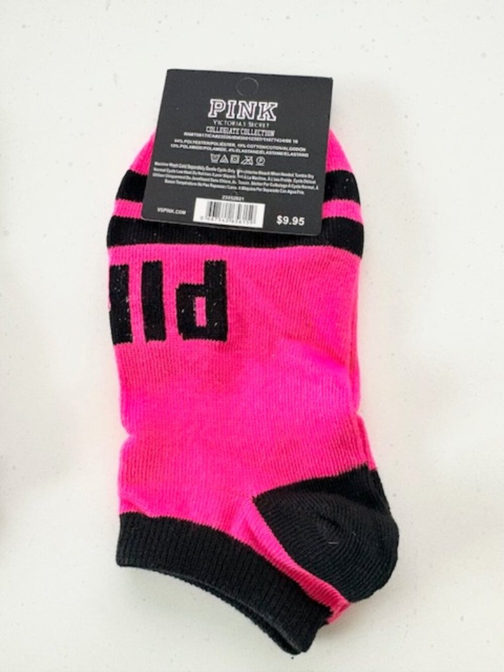 Victoria's Secret PINK Collegiate Sock Bundle (2) - NWT - Picture 4 of 5